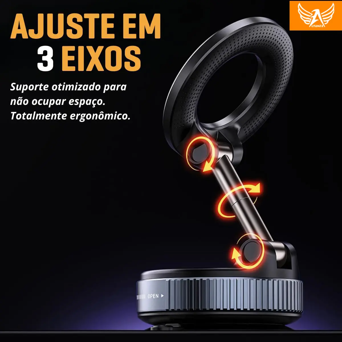 Suporte Magnético Altomex com Ventosa 360°: Vale a Pena? Avaliação Completa alt f08