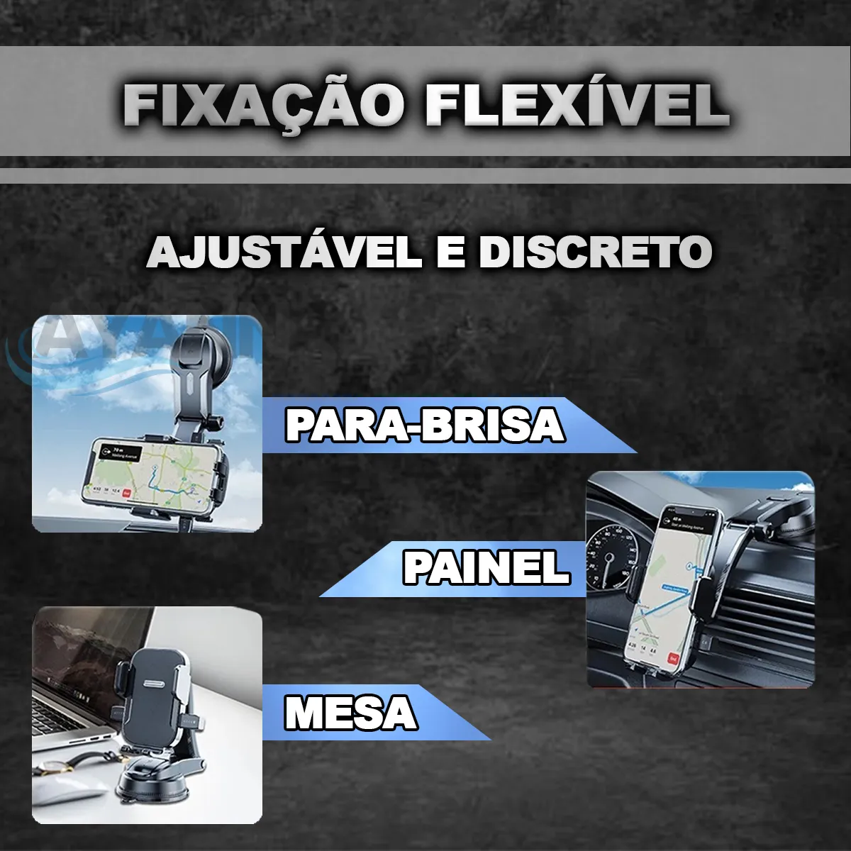 Suporte de Celular Veicular AYANN 360°: Vale a Pena? Avaliação Completa ay f06